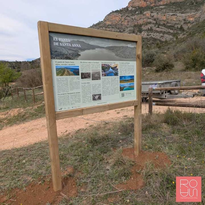 Cartellera informativa per Espais Naturals Protegits EIN 